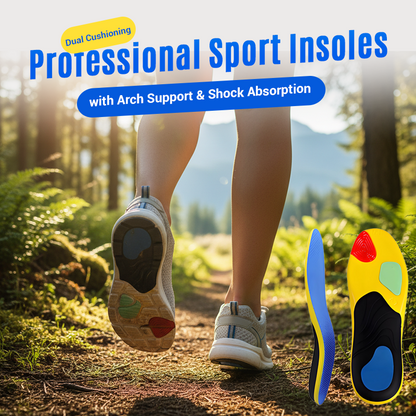 Solette sportive professionali con supporto dell'arco plantare e assorbimento degli urti