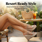 👠 SCONTO DEL 50% A TEMPO LIMITATO! ✨ Sandali da donna con zeppa e tacco alto – Intrecciati, con cinturino alla caviglia, perfetti per il resort 🌴