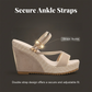 👠 SCONTO DEL 50% A TEMPO LIMITATO! ✨ Sandali da donna con zeppa e tacco alto – Intrecciati, con cinturino alla caviglia, perfetti per il resort 🌴