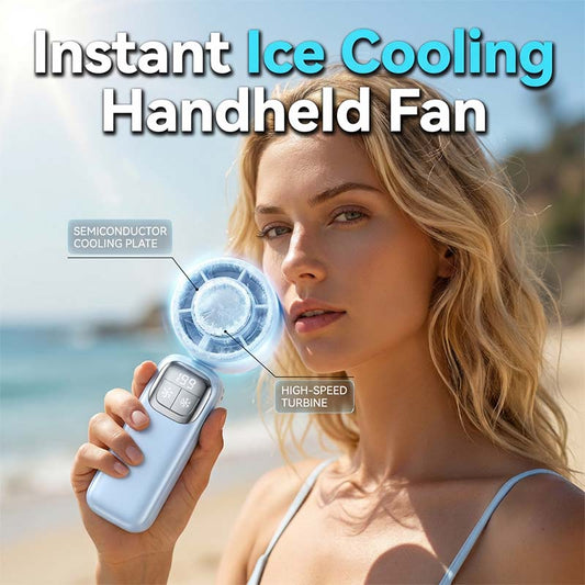 🌬️ Ventilatore Portatile a Semiconduttore – Tecnologia di Raffreddamento Istantaneo ❄️