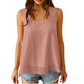 👚 SCONTO DEL 50% IN QUESTO MOMENTO!🎀 Elegante canotta con spalline in pizzo a pois – Chiffon traspirante e vestibilità morbida – Un capo indispensabile per l'estate 🌸