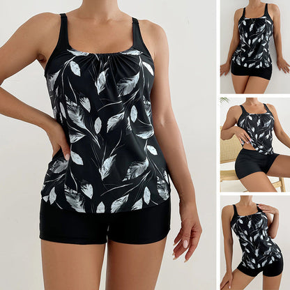 👙 SCONTO DEL 50% PER TEMPO LIMITATO! ✨ Costume due pezzi stampato – Effetto contenitivo, tessuto elasticizzato in 4 direzioni, protezione solare 🌊