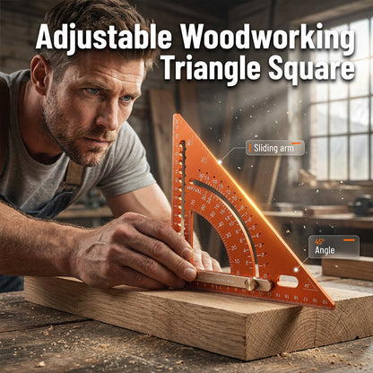 🔥Sconto del 49%📐Squadra triangolare di precisione per la lavorazione del legno
