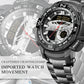 Orologio sportivo da uomo a doppio display