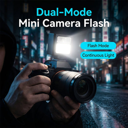 ✨📸 Flash ricaricabile tascabile per fotocamera – Sempre pronto! 🔋⚡