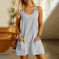 🌺Tuta casual a righe senza maniche da donna, con spalline regolabili