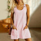 🌺Tuta casual a righe senza maniche da donna, con spalline regolabili