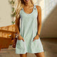 🌺Tuta casual a righe senza maniche da donna, con spalline regolabili
