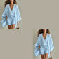 🤍 Set casual da 3 pezzi per donna ✨ Abbigliamento da casa con tunica, top e pantaloncini – capi leggeri per le vacanze e la vita di tutti i giorni