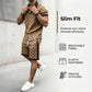 ⏳Offerta a tempo limitato: -50%⏰ Set estivo da uomo in 2 pezzi con stampa👕🩳