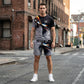 🎁Novità 2026: Sconto del 50%💥Completo uomo con T-shirt e pantaloncini a stampa astratta