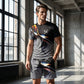 🎁Novità 2026: Sconto del 50%💥Completo uomo con T-shirt e pantaloncini a stampa astratta
