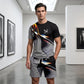 🎁Novità 2026: Sconto del 50%💥Completo uomo con T-shirt e pantaloncini a stampa astratta