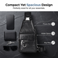 🎒 SCONTO DEL 50% ORA! 🧳 Borsa a tracolla da uomo in ecopelle impermeabile stile rétro – Resistente all'acqua, organizzazione intelligente e comfort ergonomico