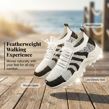 Sneaker casual in maglia traspiranti da donna