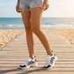 Sneaker casual in maglia traspiranti da donna