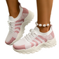 Sneaker casual in maglia traspiranti da donna