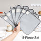 Set da 5 panni multiuso riutilizzabili in filo metallico antigraffio per stoviglie