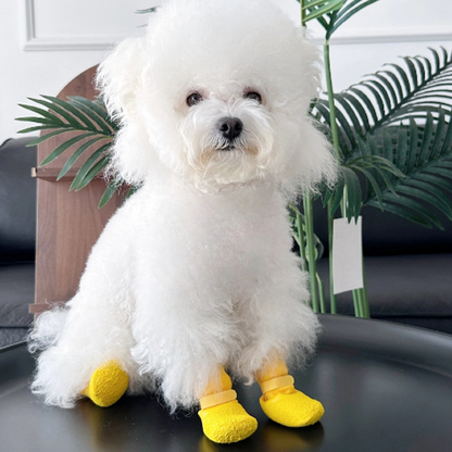 🐾 Scarpe impermeabili e antiscivolo per animali domestici | Protezione delle zampe resistente all'usura, al calore e al sale · Gomma testurizzata antiscivolo e anti-caduta