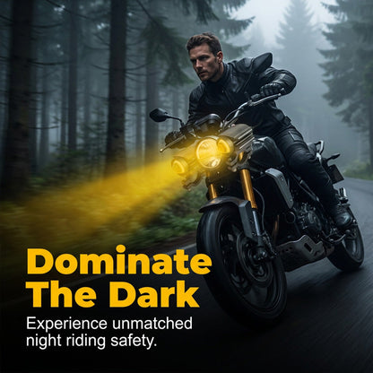 Faretto LED universale per moto – Luce ausiliaria bicolore