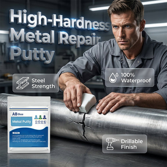 Set di stucco epossidico bicomponente (AB) ad alta durezza per riparazioni metalliche – Pasta modellabile a rapida essiccazione