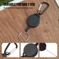 Heavy-Duty Retractable Keychain with Carabiner