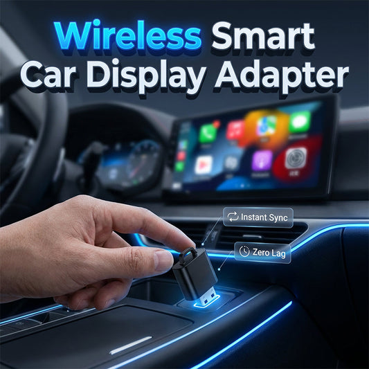 🚗📱 Adattatore wireless per display auto – plug & play, controllo vocale, sincronizzazione fluida!