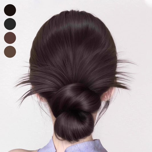 Chignon a clip con piume