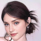 Clip-on Feathered Bun Wig