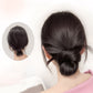 Clip-on Feathered Bun Wig