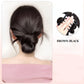 Clip-on Feathered Bun Wig