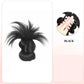 Clip-on Feathered Bun Wig