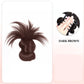Clip-on Feathered Bun Wig
