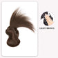 Clip-on Feathered Bun Wig