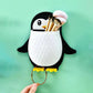 Cute Penguin Wall-mounted Storage Box