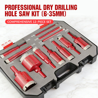 📢📢 Sconto del 50%!! ⏰ Kit di seghe a tazza professionali per foratura a secco (6-35 mm)