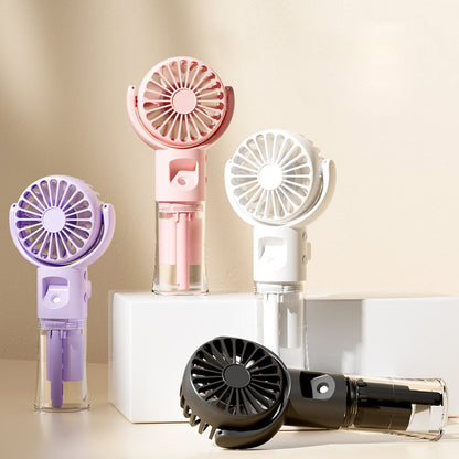 Ventilatore portatile ricaricabile a mano con nebulizzatore