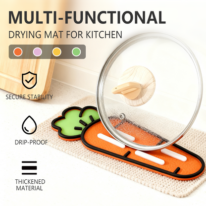 Tappetino scolapiatti multifunzione in silicone per cucina