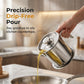 Contenitore filtrante per olio in acciaio inox con coperchio