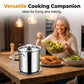 Contenitore filtrante per olio in acciaio inox con coperchio