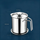 Contenitore filtrante per olio in acciaio inox con coperchio