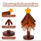 Sottopentola in legno a forma di albero con stella o mela