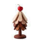 Sottopentola in legno a forma di albero con stella o mela