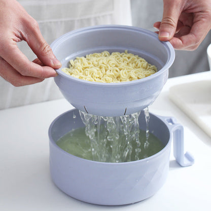 Set di ciotole multifunzione per ramen con ciotola scolapiatti