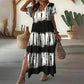 💖Ultimo giorno: Sconto del 50%💖💃Abito casual da donna con scollo a V ed effetto sfumato
