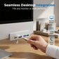 Docking station USB 3.0 a 4 porte in lega di alluminio con morsetto di fissaggio