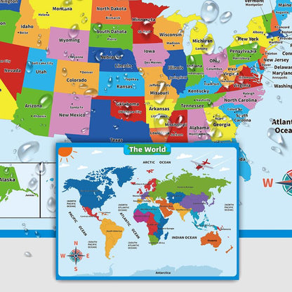 Poster didattico di geografia / Mappa murale per bambini