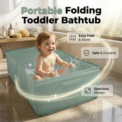 Vasca da bagno pieghevole e portatile per bambini