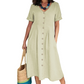 🎉 SALDO A TEMPO LIMITATO -50%! 💕 Abito midi dalla vestibilità morbida e leggera, perfetto per l'estate 👗🌿🌞