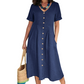 🎉 SALDO A TEMPO LIMITATO -50%! 💕 Abito midi dalla vestibilità morbida e leggera, perfetto per l'estate 👗🌿🌞